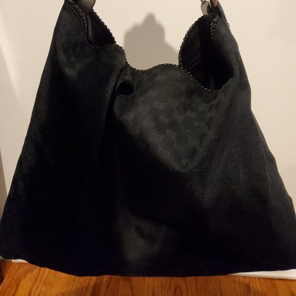 Gucci Horsebit Hobo GG Canvas Large Black - Picture 2 of 16